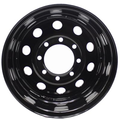 Black 16x6 Trailer Rim Wheel 8 Lug Holes On 6.5 8x6.5 16 inch 16 X 8 x 6.5 Bolt Circle Steel Equipment Trailer Rim Wheel