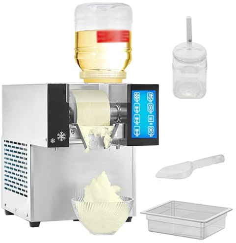 120KG/24h Mini Snow Ice Maker Rasatrice Macchina Automatica per Fiocchi di Neve Macchina per Ghiaccio da Banco per Fiocchi di Neve per Ristorante Supermercato Snack Bar Caffetteria