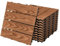 ECD Germany Baldosas de Patio WPC de 30x30 cm 11 Piezas para 1m² Aparencia de Madera Marrón Claro con Sistema de Drenaje e Instalación Mediante Clic, Losa Aspecto Tabla de Leña para Terraza y Balcón