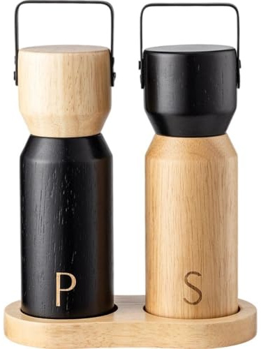 Vobumix Molinillo De Condimentos, Molinillo De Sal Y Pimienta, Juego De Molinillo Manual De Madera para Sal Y Pimienta, Molinillo De Madera Profesional para Cocina Casera.