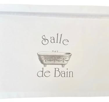 Generisch Gardine Vorhang fürs Bad Landhaus Salle de Bain Vintage Shabby Chic weiß viele Größen zur Auswahl
