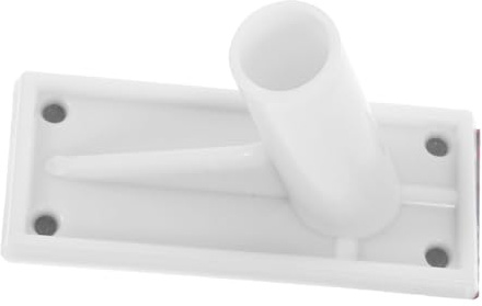 VANZACK Porte-Drapeau en Plastique Blanc Auto-adhésif Support Mural Facile à Installer pour Mât de Drapeau Extérieur et Drapeau de Saison