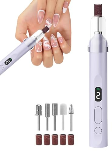 Elettrica per Unghie Strumento Pedicure Silenzioso Con Luce LED