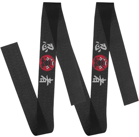 FRCOLOR 2 Pezzi Fascia Frontale Giapponese per Karate e Chef in Poliestere, Accessorio Cool e Resistente per Allenamento Sportivo e Uso Quotidiano