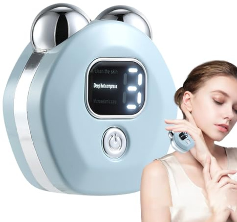 Microlauf-Facelifting - Dispositivo di microcorrente facciale - Massaggiatori di bellezza per viso - Dispositivo per il della pelle per viaggi a casa, strumento elettrico per massaggio viso viso
