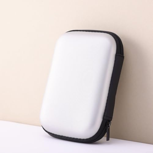 ComfyHarbor Estuche de disco duro EVA de 2.5 pulgadas, bolsa de almacenamiento resistente al agua con bolsillo de malla para disco duro externo, cables USB, cargadores y accesorios, bolsa organizadora