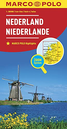 MARCO POLO Länderkarte Niederlande 1:300 000: Marco Polo Highlights. Zoom-System