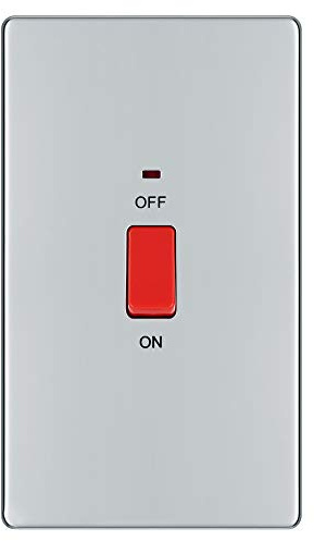 Bg-nexus-flat-plate sans vis Assiette plate 45 d'une seule cuisinière Switch, finition chrome poli