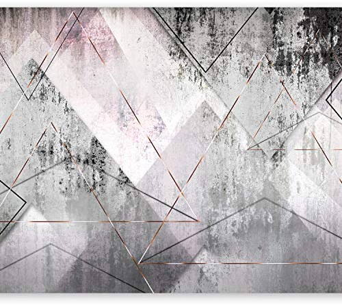 murando - Vlies Fototapete Beton 400x280cm - Foto Tapete Schlafzimmer Wohnzimmer Moderne Vliestapete XXL Wandtapete Motivtapeten 3d Effekt Wand Dekoration - Abstrakt geometrisch grau a-A-0350-a-a
