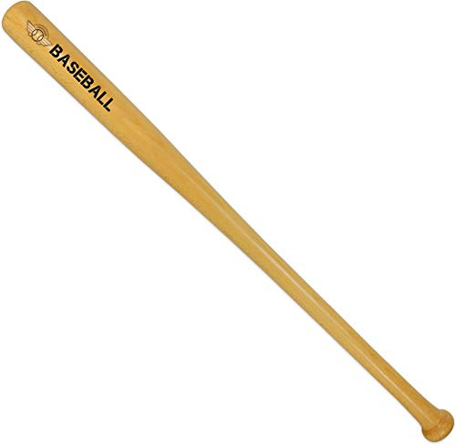 Baseballschläger Bat Softball aus massivem Holz für Sport, Freizeit, Selbstverteidigung - Diverse Längen Farbe 32