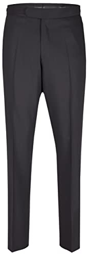 Wilvorst Classics Herren Smokinghose Classic Fit Schwarz