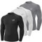 MEETYOO Herren Mu27t Shirt, Schwarz + Grau + Weiß, M EU