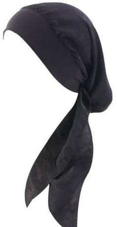 YSTrillion Kopftuch Turban Damen Sommer Bedruckte Schal Turban Kopftücher Headwear Elastische Kopfbedeckung Chemo Damen für Chemo Haarausfall (grau)