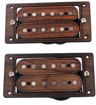 ibasenice Humbucker-tonabnehmer Gitarren Palisanderholz Doppelspulen Alnico Kupferdraht Hals Brücke Gitarrenteile