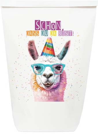 Paul's Papierfabrik LAMA - 6/8/12x tolle bedruckte LAMA Geschenktüten, für Kindergeburtstage, Hochzeiten Partys - Einzigartiges Design auf nachhaltigen Papier Tüten (8)