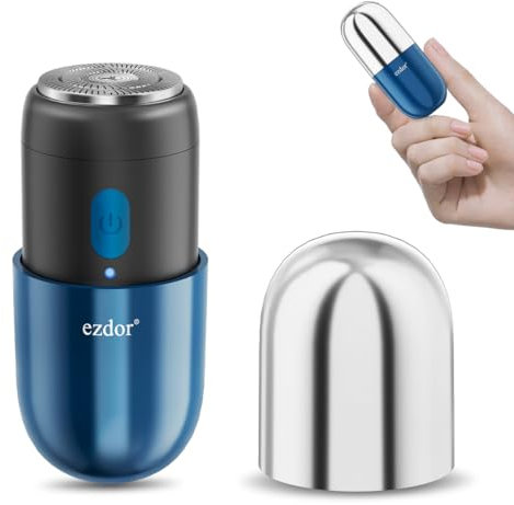 Electric Razor for Men,Mini Electric Shaver, Compact Electric Razor for Men Women, Rechargeable Mini Shaver, Waterproof Portable Shaver, Powerful Men's Shavers, Cordless for Travel Home Business Trip