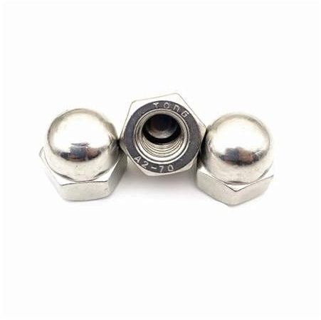 DIN1587 M3 M4 M5 M6 M8 M10 M12 M14 M16 M18 M20 M22 M24 304 Stainless Steel Decorative Cap Blind Caps Covers Hex Dome Acorn Nuts AUOQKQUT(M24 x 1pieces)