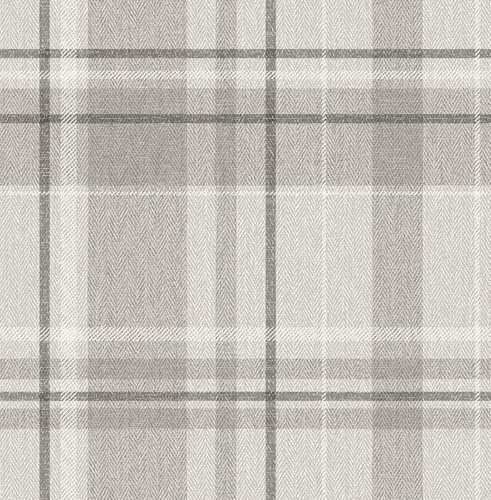 CROWN Harris Check Luxus-Strukturtapete, weiches Grau, M1871