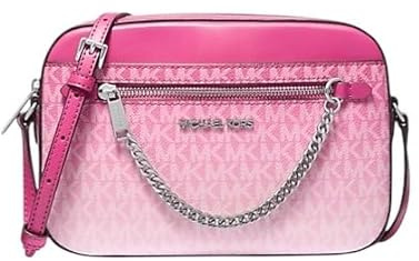 Michael Kors Jet Set East West Large Chain Crossbody Bag, Dragonfruit Ombre, Large, Umhängetasche