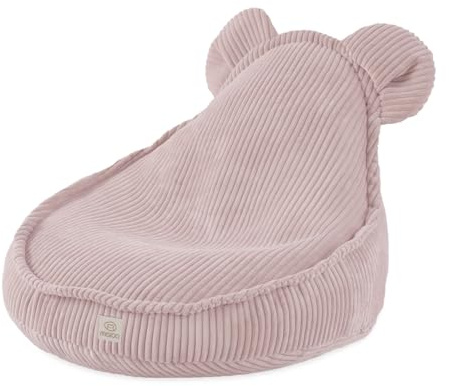 MISIOO sittsäck barn saccosäck – sittsäck med fyllning – tvättbart överdrag – Corduroy Premium 100 % polyester – stabil och mjuk – mått 68 x 45 cm – för barnrum