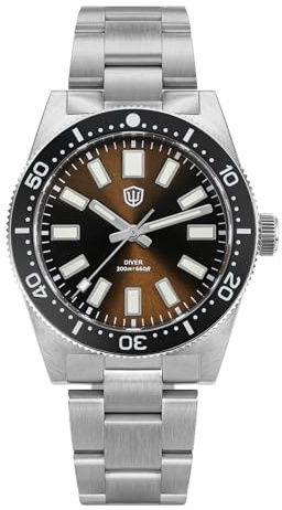 watchdives WD1965 VH31 Quarzuhren, 62MAS Taucheruhr 38mm Gewölbtes Saphirglas Luxus-Armbanduhr 200M wasserdichte Uhren