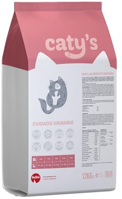 Caty’s Pienso Natural para Gatos Urinary 12 kg - Comida Seca de Pollo y Arroz para Transtornos Urinarios - Facil Digestion Alta Palatabilidad - Producto Nacional 100% (12Kg)
