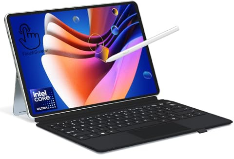 Ninkear 2-in-1 Laptop, 13 2.5K Touchscreen mit Tablet, Intel Ultra 5 115U AI CPU (Bis zu 4,2GHz), 16GB LPDDR5, 1TB SSD, Intel Grafik 1.8GHz, Wi-Fi 6, RGB Tastatur, Win11 Laptop für Arbeit und Reisen
