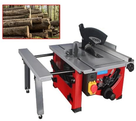 Sega da Banco, Sega da tavolo scorrevole for lavorazione del legno, sega elettrica fai da te in legno, sega circolare con riconoscimento dell'inclinazione