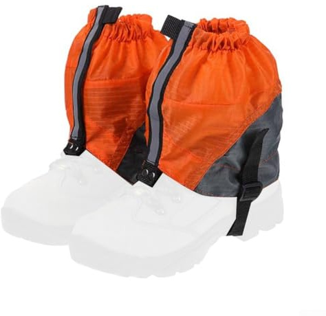 Besttoolifes Guêtres de randonnée imperméables avec bandes réfléchissantes pour protection des chevilles et des pantalons - Couvre-jambes d'extérieur pour le sable, la boue et les terrains humides, 36