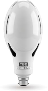 TBE LIGHTING 30W LED Metal Halide Replacement Lamp – B22 Bayonet Base – 6000K Daylight White – 300° Wide Beam with 3 Diffused White Panels – Warehouse, Workshop & Garage Lighting