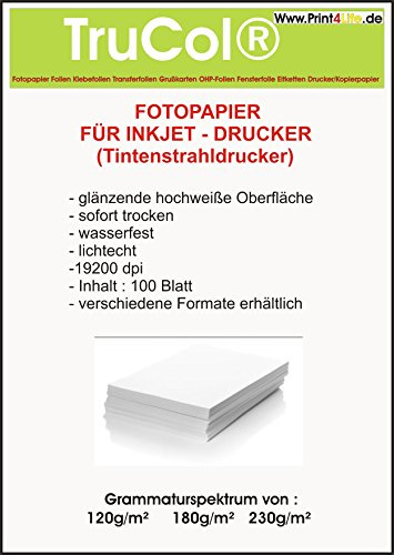 500 Blatt glänzendes Fotopapier 10x15 230g/m² Grußkarten Fotokarten