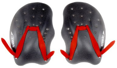 Speedo Trainings-Geräte Hilfen I Tech Paddle, schwarz/rot, M, 8733120006