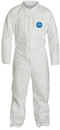 DuPont Tyvek 400 TY120S Disposable Protective Coverall, White, 3X-Large (Pack of 25)