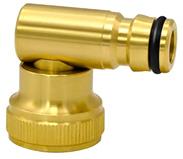 VARIOSAN plug-in system vinkelkrananslutning med inre gänga 13156, 3/4 tum IG, blank mässing