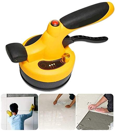 CYGGA Fliesenverlegemaschine I Vakuumheber zum Verlegen von Fliesen, Keramikfliesen, Porzellansteinzeug, Granit, Marmor und Glas I Vakuumsauger mit Vibrationsfunktion