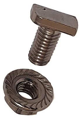 GAO Flora 20 Stück Hammerkopfschrauben M5x 10 Edelstahl für Gewächshäuser mit M5 Systemschrauben