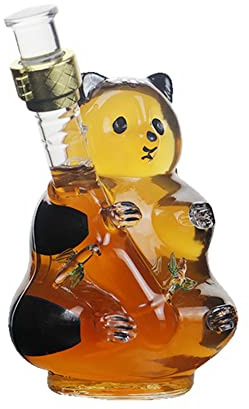 Carafe à vin et à whisky Carafe à vin Panda Cadeau pour homme Mari Petit ami Papa Dames, 500ML Distributeur de boissons personnalisé Panda pour Scotch Whiskey, Liqueur, Brandy.