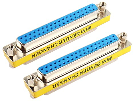 MEIRIYFA DB37 37 Pin Gender Changer D-SUB 37Pin Femmina a Femmina Accoppiatore Cavo seriale Cambio di genere Adattatore VGA Connetor - 2PCS
