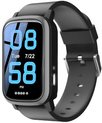 Cellular Medical Alert Smart Watch with Emergency Button for Elderly, 24/7 Monitoring, Fall Detection for Seniors, Water-Resistant Watch with 2-Way Communication, GPS Tracking, Heart Rate Monitor