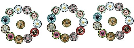 NUOBESTY 3sätze Titel Runde Farbige Glas-patches Für Diy Schmuckdesign Dekorative Glasaufkleber Für Bastelprojekte Und Kreative Anlässe