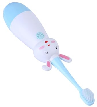 Elektrische Kinderzahnbürste Blau aus Abs mit Aaa Batterie | Schallzahnbürste, Vibrationsfunktion für Kinder, 0, 5w Leistung, ein Satz