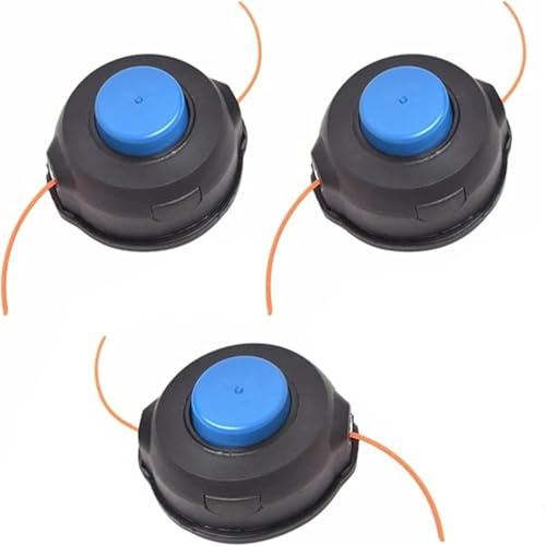 Testina Ricambio Trimmer, 3PCS Accessori Per Trimmer Testina Ricambio,Decespugliatore T25 Testina a Filo 10mm Doppia Linea per Husqvarna 122LDX 124L 125L 125LDX 128L 128LD 128DJX