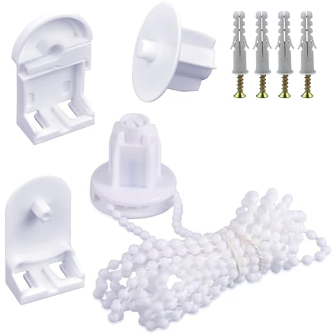 Reparación de Persianas 25 mm Repuestos para Estores Enrollables Accesorios para Persianas Enrollables Soporte del Rodillo de la Ventana Mecanismo Estor Enrollable con Embrague Ciego Cadena