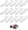 SpetngSake Sacchetto con 50 clip per carrozzeria, accessori RC, morsetti per conchiglie R-Buckle, splinte, Reely, clip per guscio, ricambi auto, morsetti, clip R per veicoli R/C