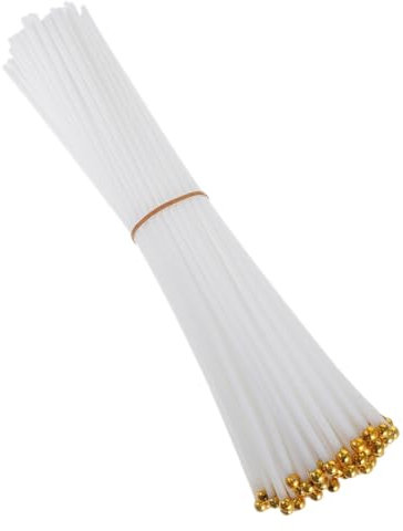 Milisten 100pièces Tiges Plastique pour Drapeaux Hampe à Main pour Événements Sportifs Et Décorations Festives Accessoires De Drapeaux Plastique