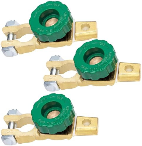 Xpieoyrm 3 pacchi Stacca Batteria per Auto 12V/24V, Morsetto Staccabatteria Interruttore en alliage de zinc, Dispositivo Staccabatteria Rapido per Auto, per Auto Moto Marine Camion Barca