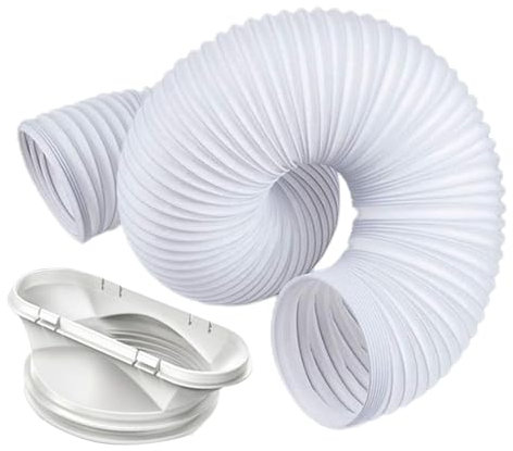 Manguera De Aire Acondicionado Portátil | 13cm De Diámetro,300cm De Longitud | Tubo Flexible De Salida De Aire De Pp | Resistente Al Calor | Tubo De Salida De Aire Para Secadora Campana De Escape