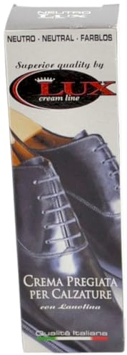 Crema pregiata per calzature in vera pelle con lanolina qualita' italiana shoes care ripristino colore e pieghe lucidatura calzature