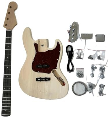 Gitarrenkorpus DIY 4 Saitiger JB Bassgitarren Bausatz Korpus Aus Linde Hals Aus Ahorn Griffbrett Aus Techwood