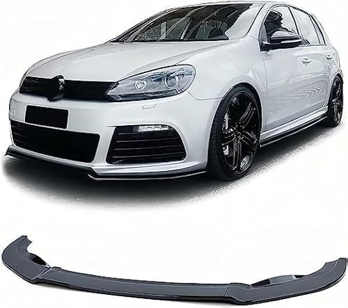 DRYFAL Frontlippe Spoiler für VW Golf 6 MK6 R R20 2008-2013 Auto Frontstoßstange Splitter Lip Spoiler Frontspoiler Protector Kits Frontspoilerlippe